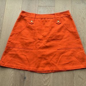 TopShop Orange Skirt | Sz US 6